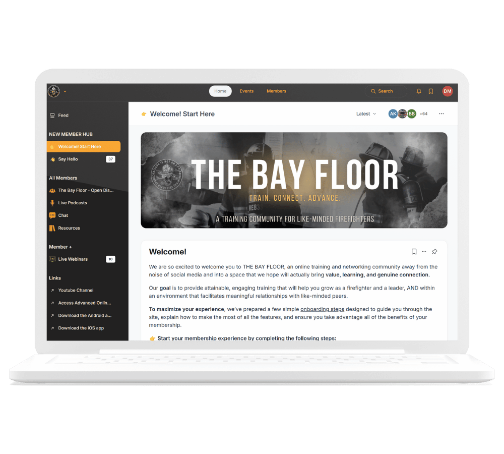 The Bay Floor Welcome Screen